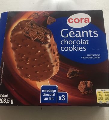 Géants chocolat cookies front packaging