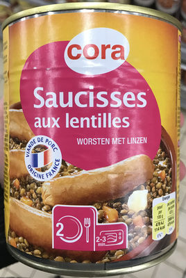 Saucisses aux Lentilles