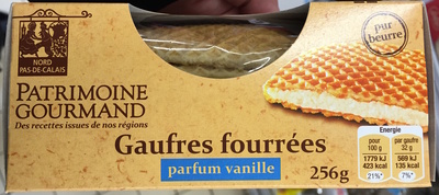 Gaufres fourrées pur beurre parfum vanille