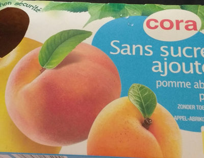 Gourdes pomme abricot pêche sans sucres ajoutés