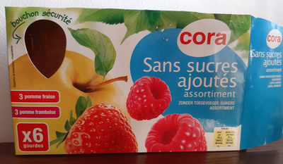 Gourde pomme fraise pomme framboise sans sucre ajoutés