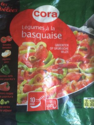 Légumes à la basquaise front packaging