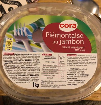 Piémontaise au jambon front packaging