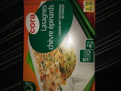Lasagnes chèvre épinards front packaging