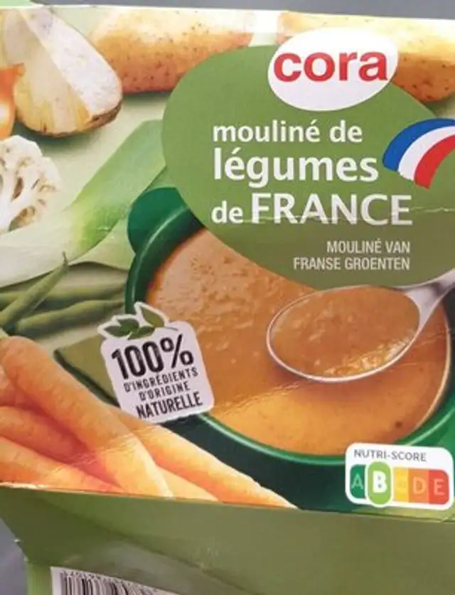Mouliné de légumes de France front packaging