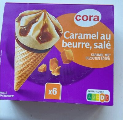 Cornet glace caramel et beurre salé