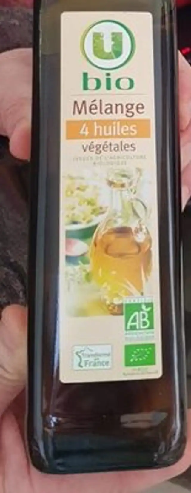 Bio mélange 4 huiles vegetales front packaging