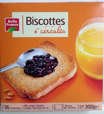 Biscottes 6 céréales