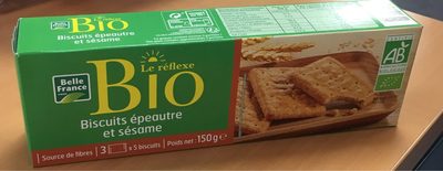 Biscuit epeautre et sesame front packaging