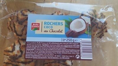 Rochers coco au chocolat front packaging