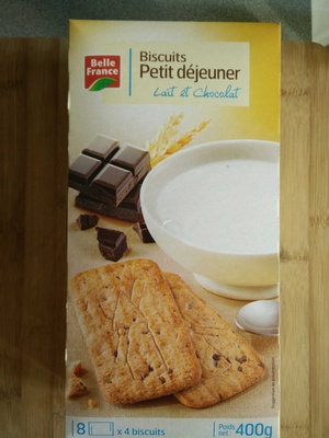 Biscuits Petit Déjeuner Lait & Chocolat