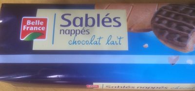 Sablés nappés chocolat au lait front packaging