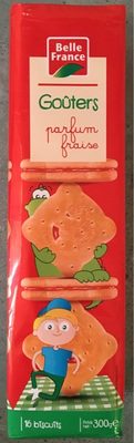 Goûters parfum fraise front packaging