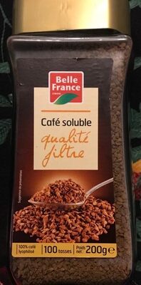 Café Soluble qualité filtre front packaging