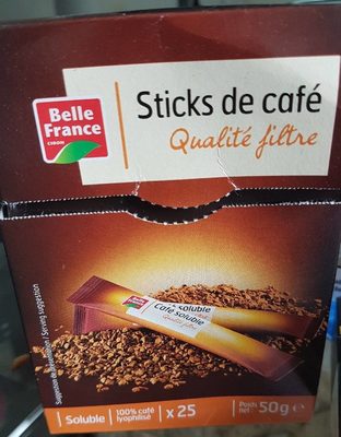 sticks de café qualité filtre front packaging