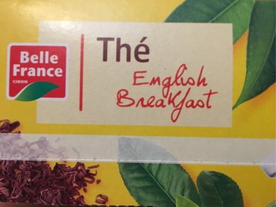 Thé english breakfast front packaging