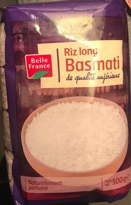 Riz long Basmati front packaging
