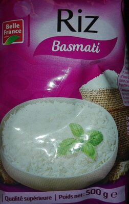 Riz basmati front packaging
