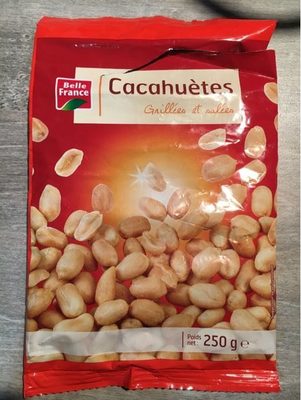 Cacahuètes Grillées Et Salées, Sachet De 250 Grammes, Marque Belle France