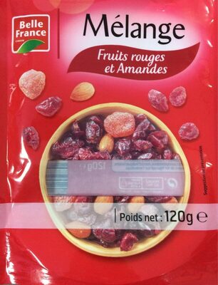 Melange de fruits rouges et amandes