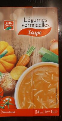 Légumes vermicelles soupe