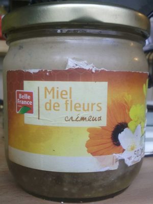 Miel de fleurs crémeux front packaging