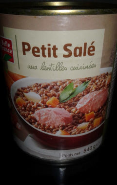 Petit Salé aux lentilles cuisinées