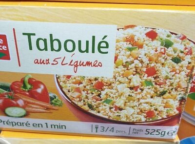 Taboulé aux 5 légumes front packaging