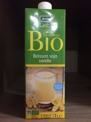 Boisson soja vanille front packaging