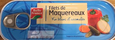 Filets de maquereaux Vin blanc et aromates front packaging