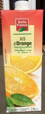 Jus d'Orange à Base de Jus Concentré