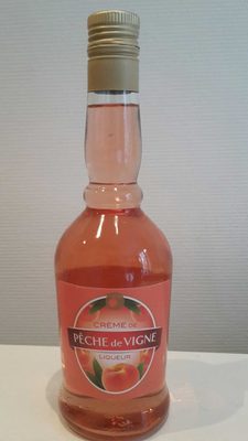 Crème de peche de vigne front packaging