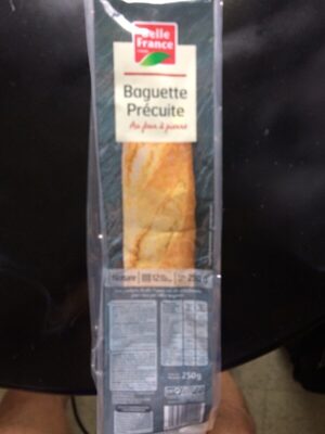 Baguette precuite front packaging