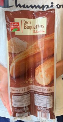 Baguette precuite front packaging