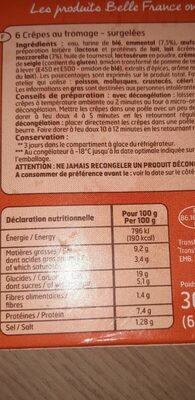 Crêpes  au  fromage