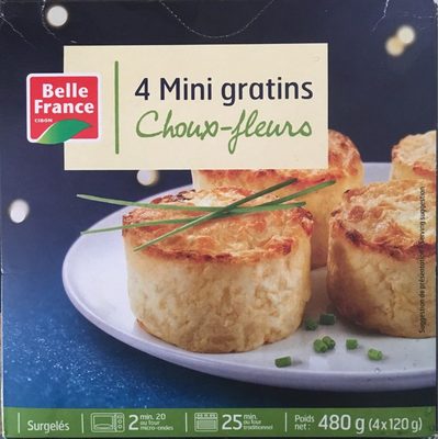 4 mini gratins choux-fleurs