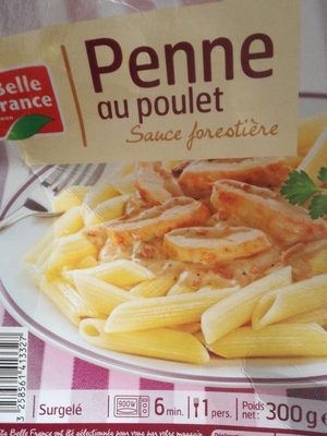 Penne au poulet sauce forestière