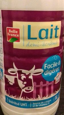 Lait demi écrémé Facile à digérer front packaging