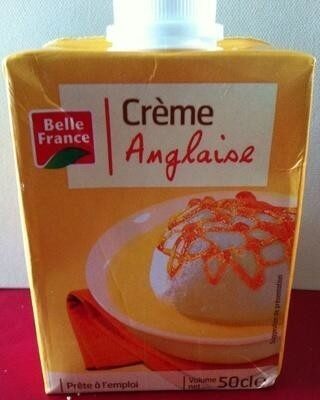 Crème anglaise front packaging