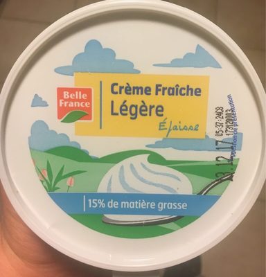 Crème fraîche légère front packaging