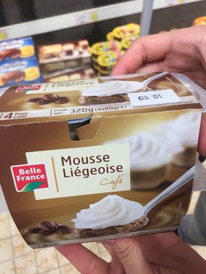 Mousse liégeoise chocolat front packaging