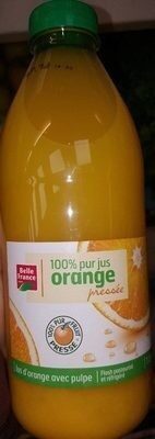Pur jus d’orange pressée front packaging