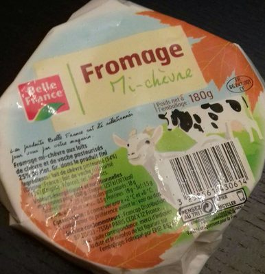Fromage mi-chèvre front packaging