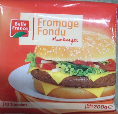 Fromage fondu hamburger front packaging