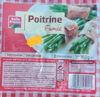 Poitrine Fumée (8 tranches fines)