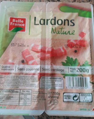 Lardons Nature front packaging