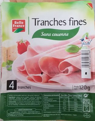 Tranches fines sans couenne