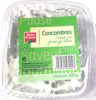 Concombres sauce fromage blanc