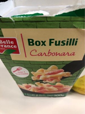 Box Fusili Carbonara front packaging