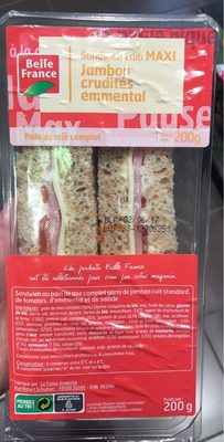 Sandwich Maxi Jambon crudités emmental